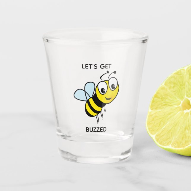Verre A Shot Jolie Bee Funny Boisson Party Favoriser (Devant)