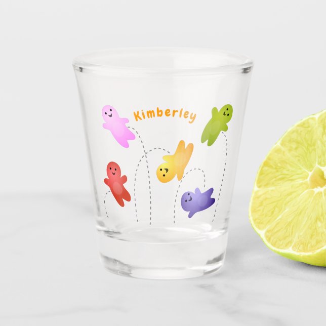 Verre A Shot Jolie gelée bébés bonbons bonbons dessin animé (Devant)