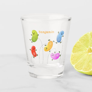 Verre A Shot Jolie jellybeans bondissant dessin animé