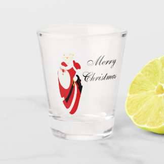 Verre A Shot Jolly Christmas Cheers with Santa Champagne Winter