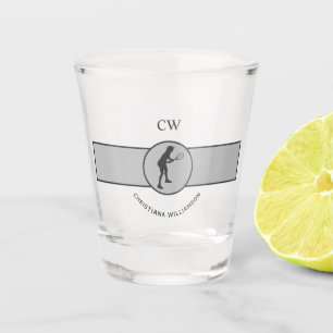 Verre A Shot Joueuse de tennis personnalisée Tennis Girl Cadeau