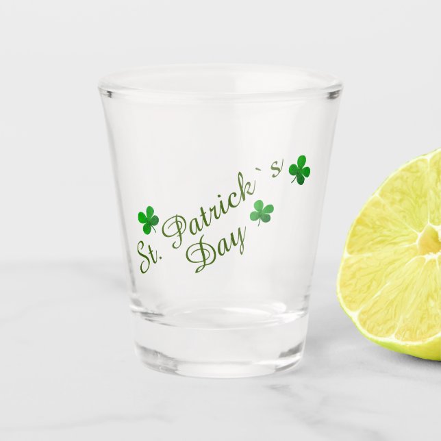 Verre A Shot Jour de la St Patrick Bière (Devant)