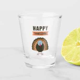 Verre A Shot Jour du bon thanksgiving Turquie Gratuit vacances