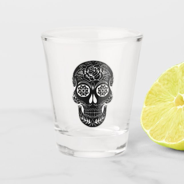 Verre A Shot Jour du crâne mort (Devant)