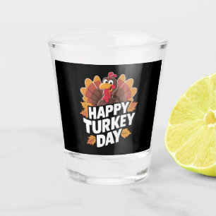 Verre A Shot Joyeuse fête de Thanksgiving Day Gift