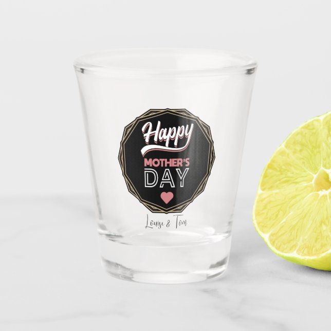 Verre A Shot Joyeuse fête des mères (Devant)