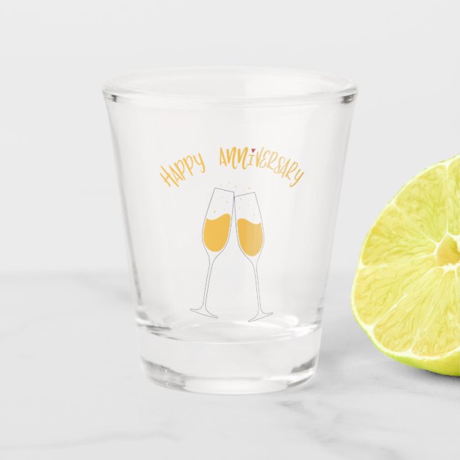 Verre A Shot Joyeux anniversaire (Devant)