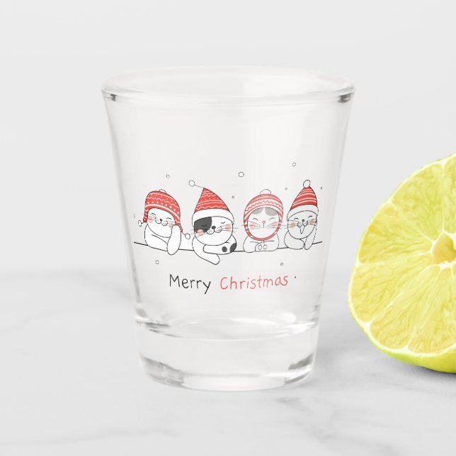 Verre A Shot Joyeux Noël (Devant)