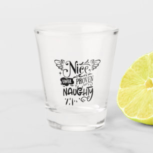 Verre A Shot Joyeux Noël Jusqu'à Prouvé Vilain Drôle de Père No