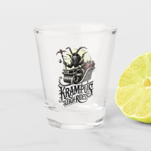 Verre A Shot Joyeux Noël Krampus Randonnées en traîneau de Kram