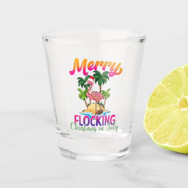 Verre A Shot Joyeux Noël | Noël en juillet (Devant)