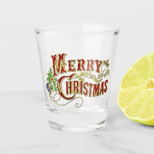 Verre A Shot Joyeux Noël vintage