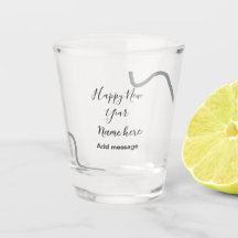 Joyeux nouvel an nom message gris simple vacances