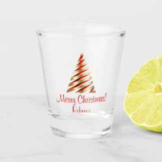 Verre A Shot Joyeux sapin de Noël élégant