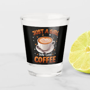 Verre A Shot Juste Une Fille Qui Aime Le Café