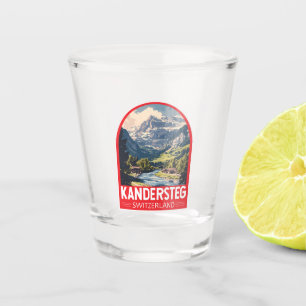 Verre A Shot Kandersteg Suisse Travel Art Emblem