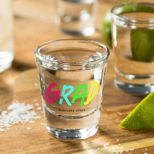 Verre A Shot Keepsaké Neon GRAD personnalisé