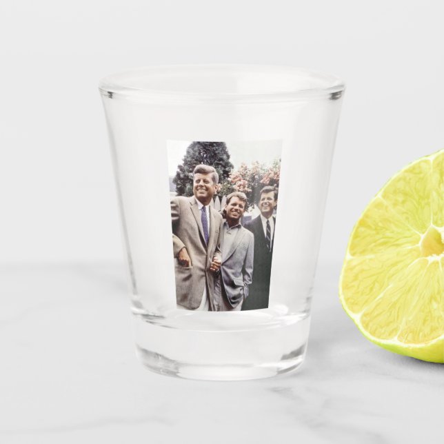 Verre A Shot Kennedy Brothers, président John, Robert & Ted (Devant)