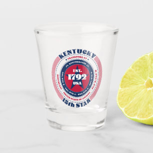 Verre A Shot Kentucky 15th Star Patriotic Shot verre