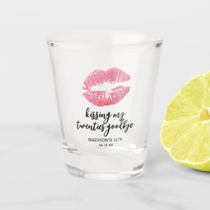 Verre A Shot Kissing My Twenties Au revoir 30e anniversaire