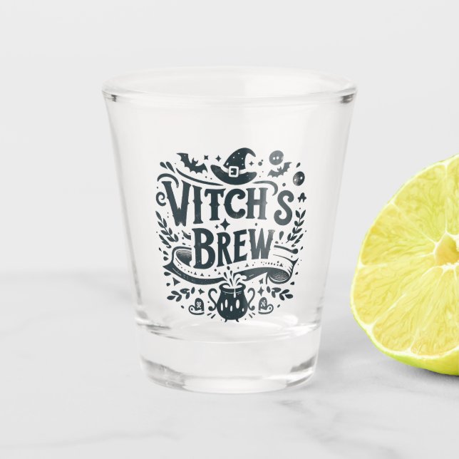 Verre A Shot La brasse de la sorcière - Halloween (Devant)
