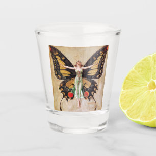 Verre A Shot La métamorphose de la fille Flapper au papillon 19