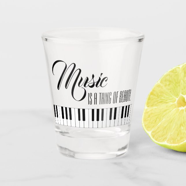 Verre A Shot La Musique Est Une Chose De Beauté (Devant)