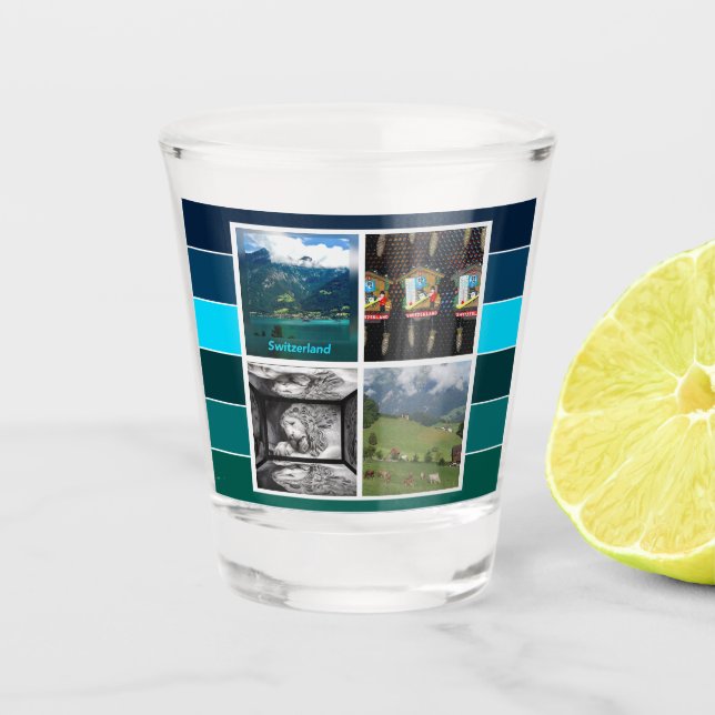 Verre A Shot La Suisse en été (Devant)