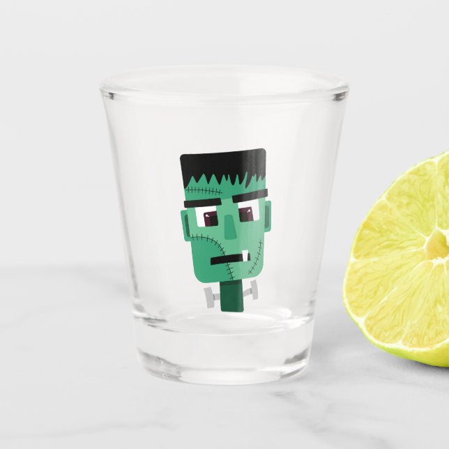 Verre A Shot La tête du monstre Frankenstein (Devant)
