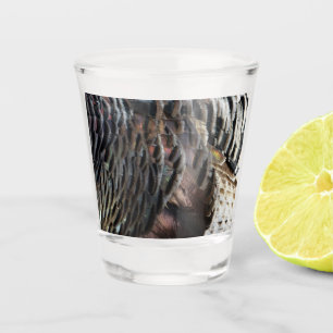 Verre A Shot La Turquie sauvage Plumes I Abstrait Nature Design