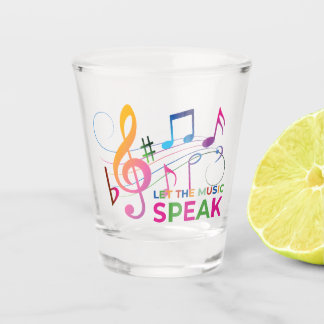Verre A Shot Laissez La Musique Parler, Notes Musicales