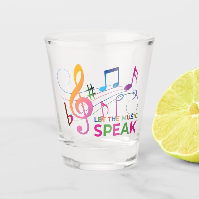 Verre A Shot Laissez La Musique Parler, Notes Musicales (Devant)