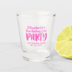 Verre A Shot Laissez Le Fun Commencer Bachelorette Personnalisé