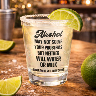 Verre A Shot L'alcool drôle ne résoudra peut-être pas vos probl