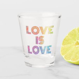 Verre A Shot L'amour est l'amour  Grandes surfaces modernes