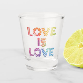 Verre A Shot L'amour est l'amour| Grandes surfaces modernes
