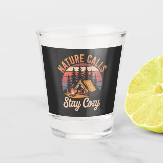 Verre A Shot L'appel de la nature - Restez au chaud