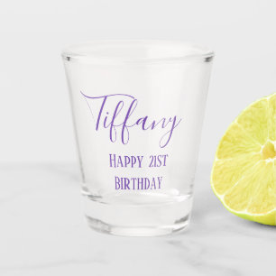 Verre A Shot Lavande 21e anniversaire