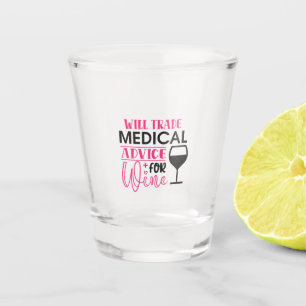 Verre A Shot Le Cadeau Infirmière Échangera Des Conseils Méd