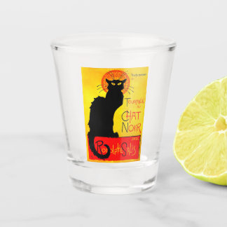 Verre A Shot Le Conversation Noir Vintage