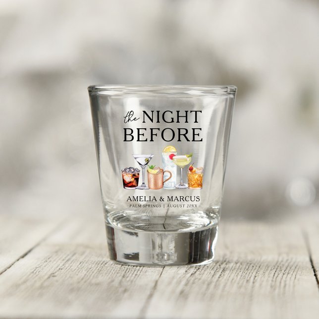 Verre A Shot Le dîner de répétition du couple de la veille (Créateur téléchargé)