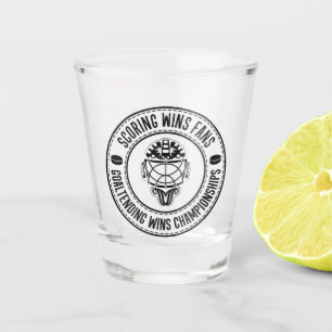 Verre A Shot Le gardien de hockey dit