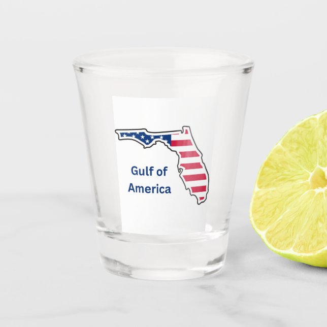 Verre A Shot Le Golfe de l'Amérique percuté (Devant)