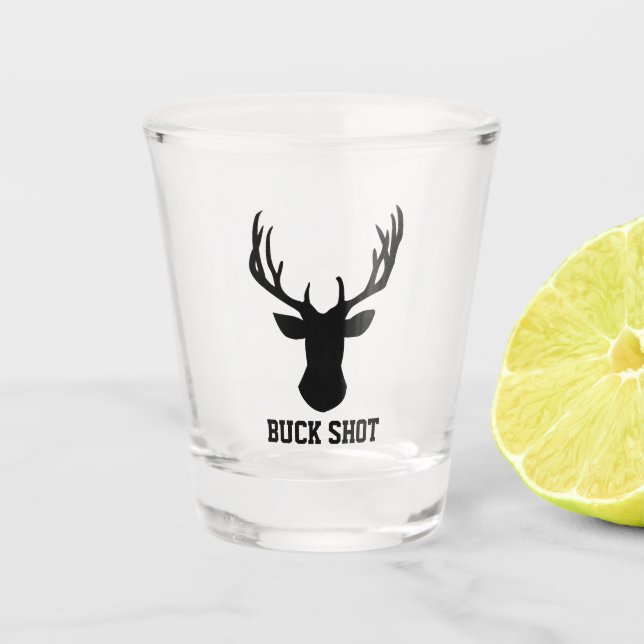Verre A Shot Le mâle a tiré votre texte (Devant)