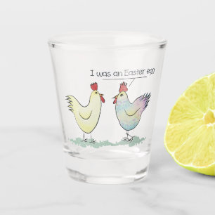 Verre A Shot Le poulet drôle était un oeuf de Pâques