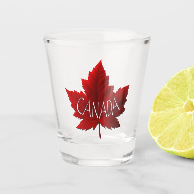 Verre A Shot Le souvenir de la Feuille d'érable du Canada (Devant)