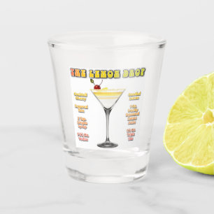 Verre A Shot LEMON DROP MARTINI Cocktail Recette Art