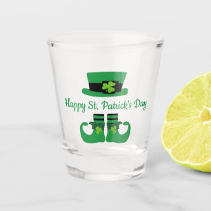 Verre A Shot Leprechaun St. Patrick's Day Party Green Black