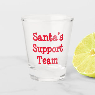 Verre A Shot L'équipe de soutien du Père Noël