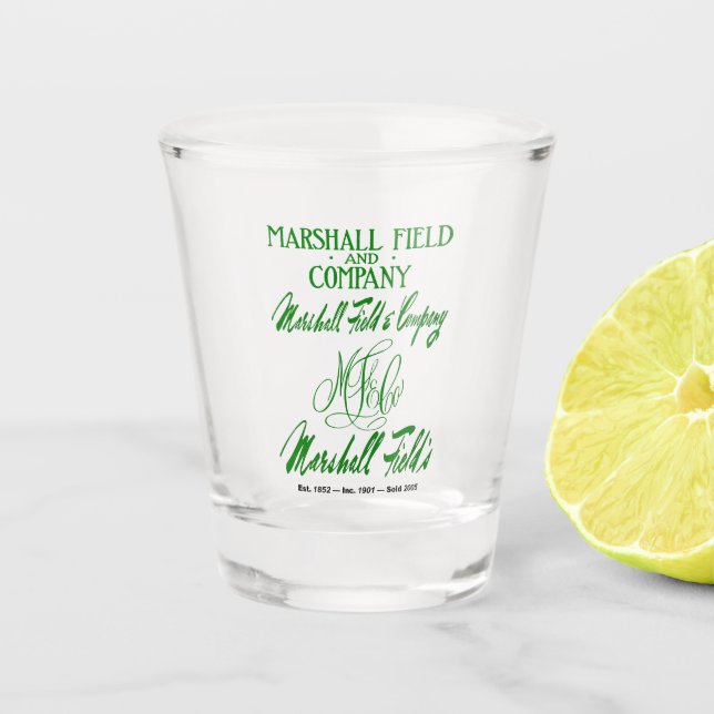 Verre A Shot Les 4 logos de Marshall Field (Devant)
